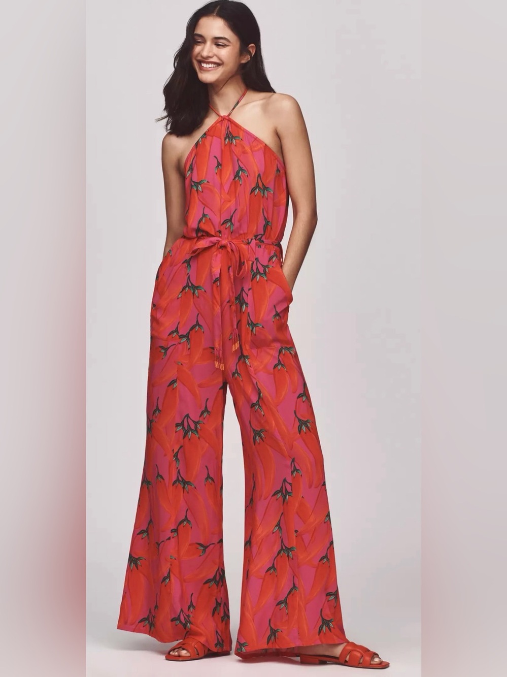 FARM Rio Halter Jumpsuit